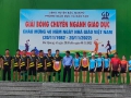 Đội liên quân Đồng Yên đạt giải nhất bóng chuyền da ngành giáo dục chào mừng 40 năm ngày nhà giáo Việt Nam
